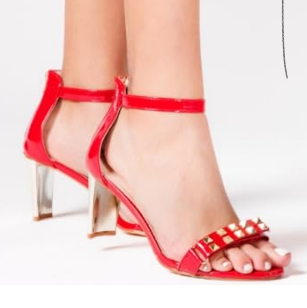Women Formal Red High Heel Sandal